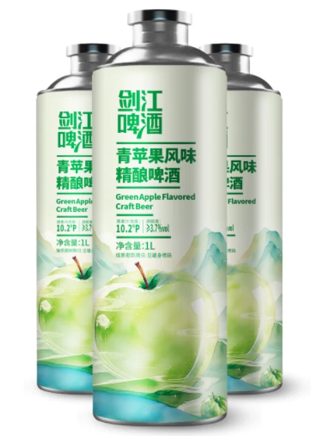剑江·青苹果风味精酿啤酒(1L)